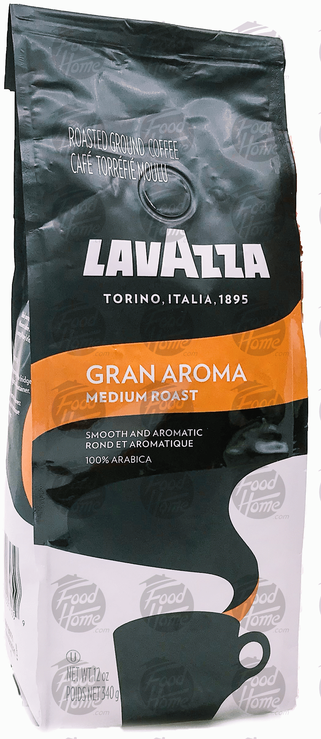 LavAzza  gran aroma medium roast 100% arabica ground coffee, resealable bag Full-Size Picture